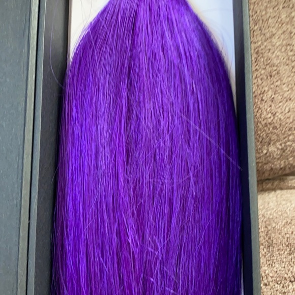 PURPLE Beyond the beauty 100% human hair clip extensions - Picture 4 of 11